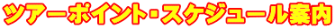 ツアーポイント・スケジュール案内